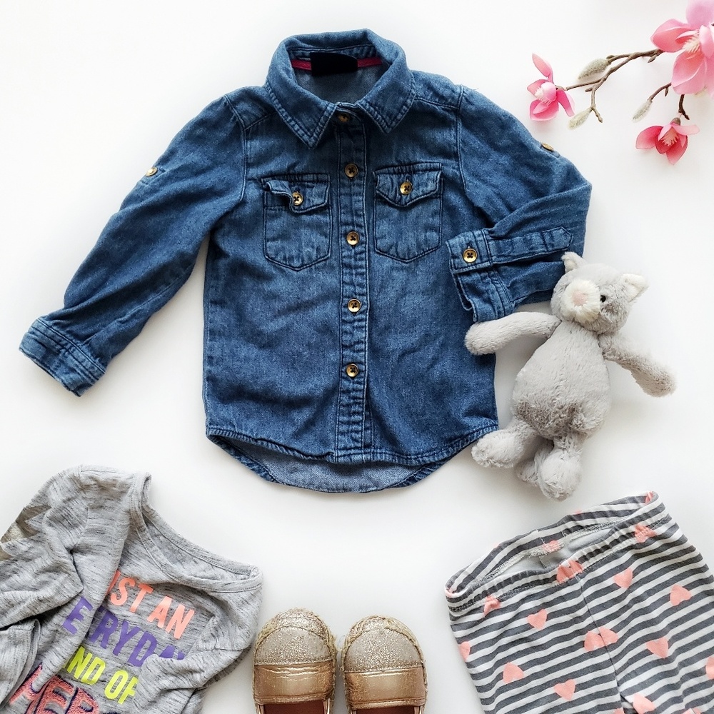SOLD ON XP Oshkosh Genuine Kids Chambray Top 18 Months